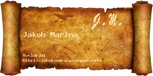 Jakob Marina névjegykártya